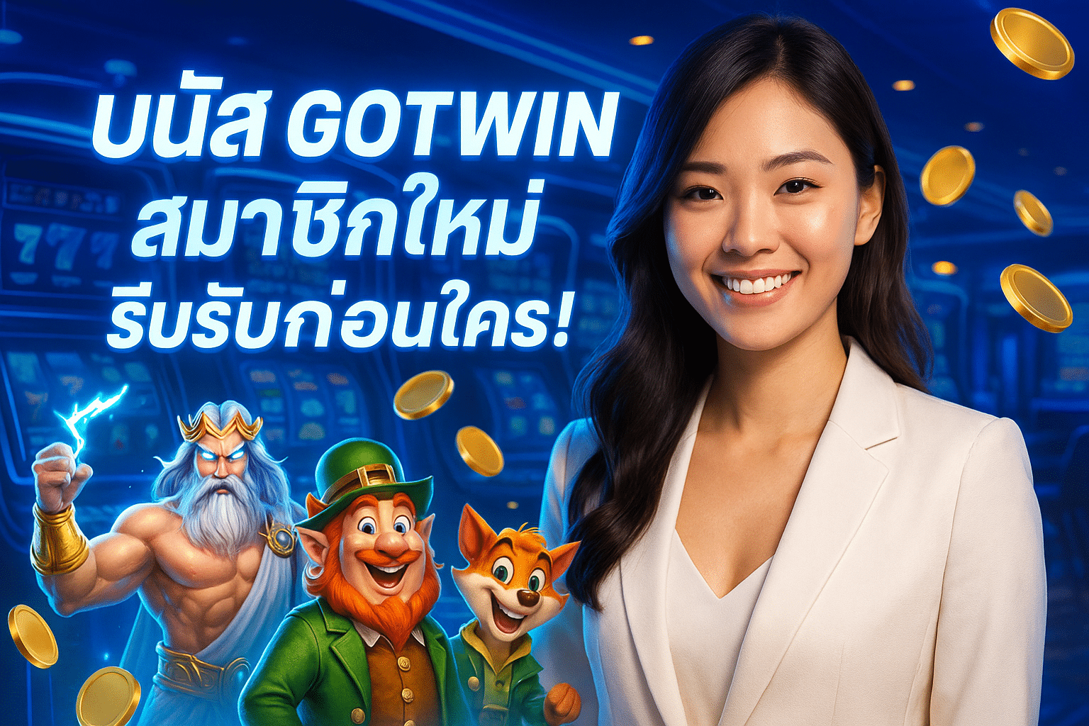 โบนัส GOTWIN สมาชิกใหม่ รีบรับก่อนใคร!