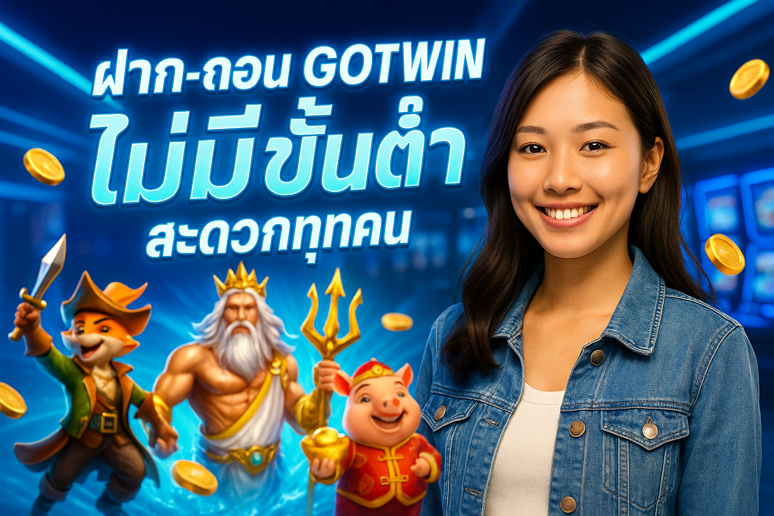 ฝาก-ถอน GOTWIN ไม่มีขั้นต่ำ สะดวกทุกคน